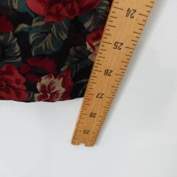 Country Sophisticates Top Size 2XL Red Floral VTG Blouse Oregon Pendleton USA - Picture 4 of 9